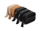 Five Leather Crossbody Bags from Tottie in Different Colors with Gold Hardware and Tassels