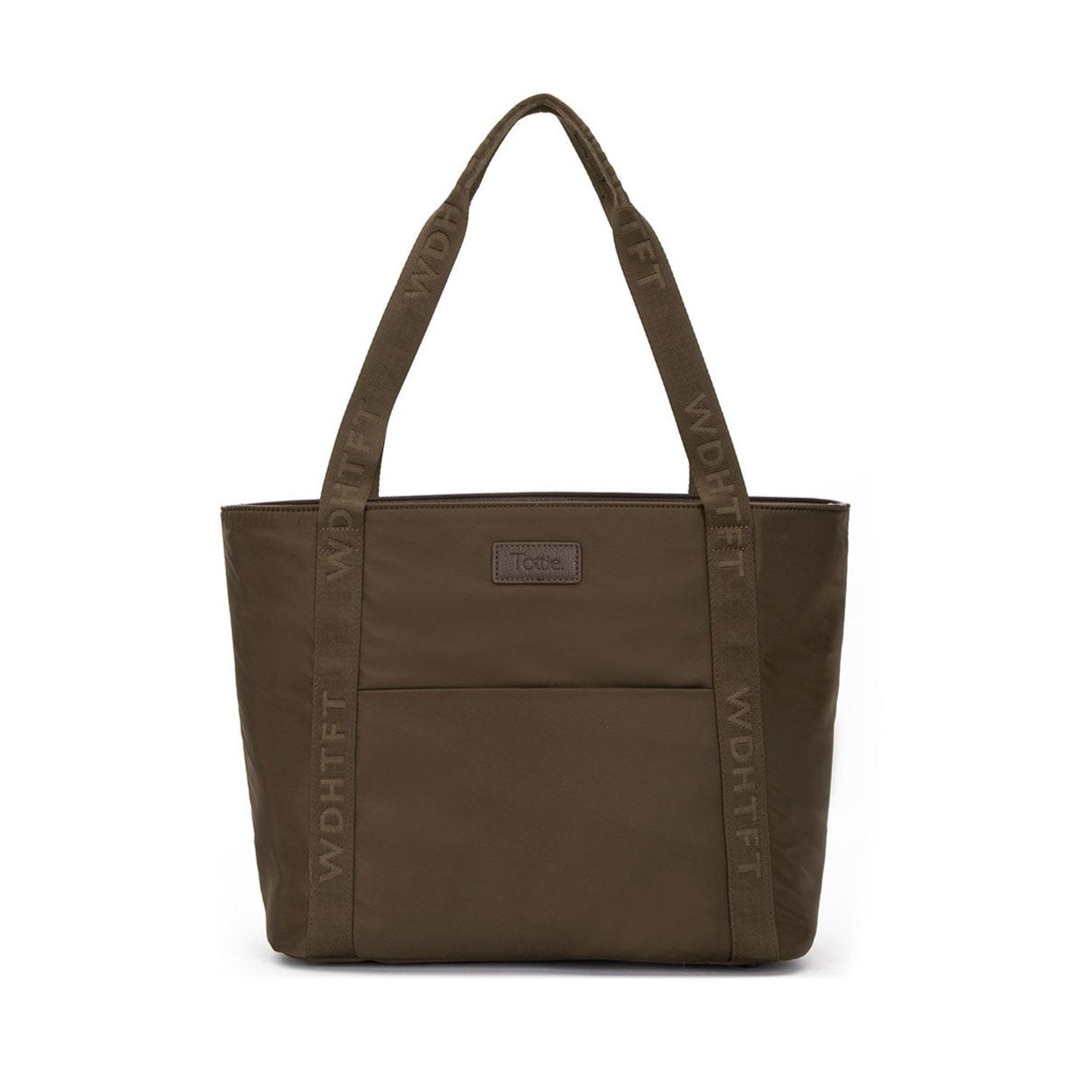 Nylon Tote Bag In Brown We Don t Have Time For This Tottie